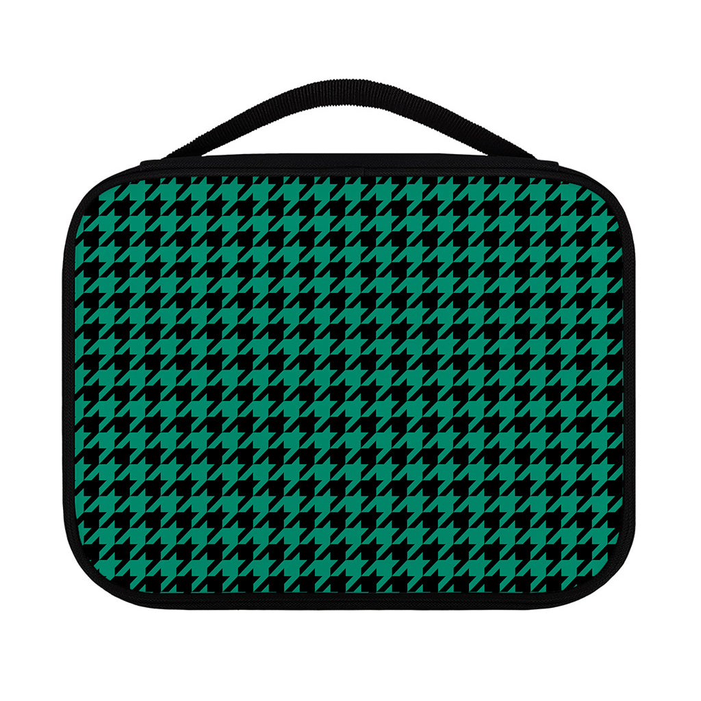 Jungle Green And Black Houndstooth Print Classic Bible Case