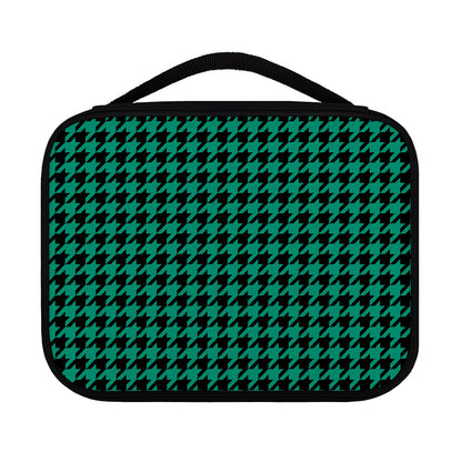 Jungle Green And Black Houndstooth Print Classic Bible Case