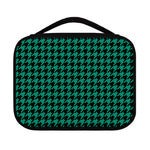 Jungle Green And Black Houndstooth Print Classic Bible Case