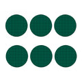 Jungle Green And Black Houndstooth Print Coaster Set