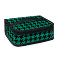 Jungle Green And Black Houndstooth Print Small Lunch Bag