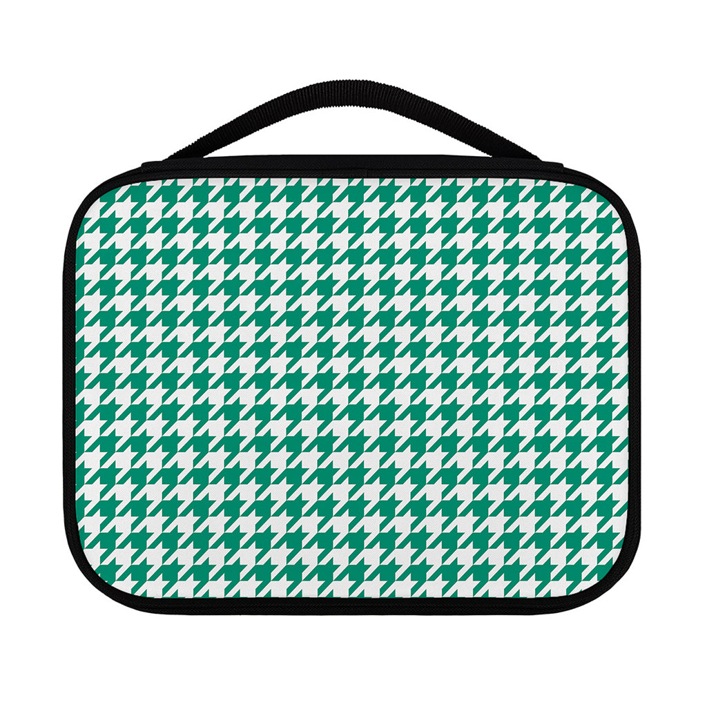 Jungle Green And White Houndstooth Print Classic Bible Case