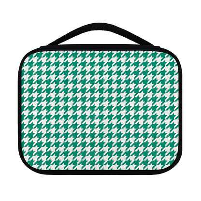 Jungle Green And White Houndstooth Print Classic Bible Case