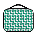 Jungle Green And White Houndstooth Print Classic Bible Case