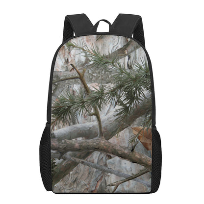 Jungle Hunting Camouflage Print 17 Inch Backpack