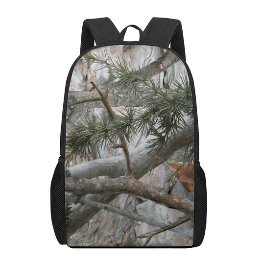 Jungle Hunting Camouflage Print 17 Inch Backpack