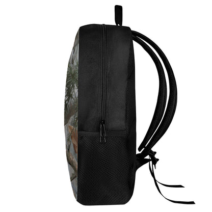 Jungle Hunting Camouflage Print 17 Inch Backpack