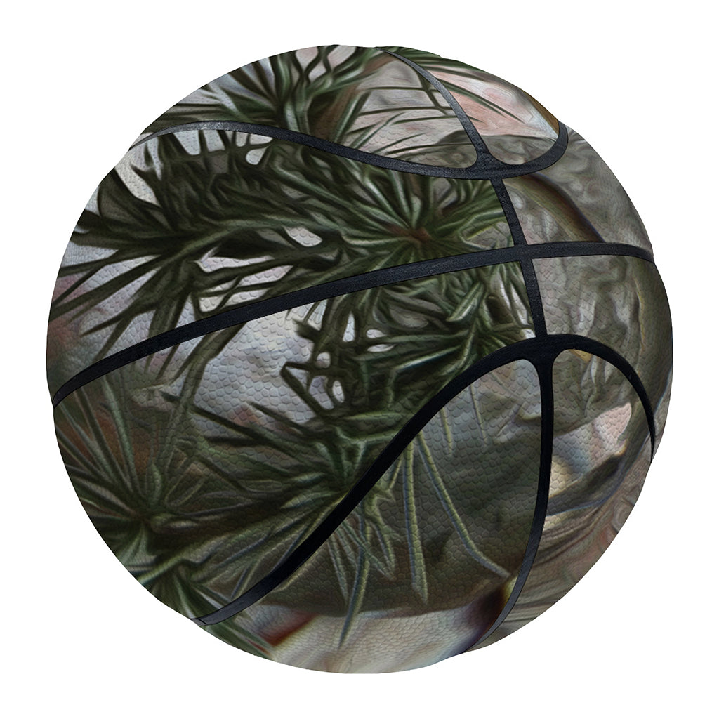 Jungle Hunting Camouflage Print Basketball