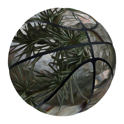 Jungle Hunting Camouflage Print Basketball