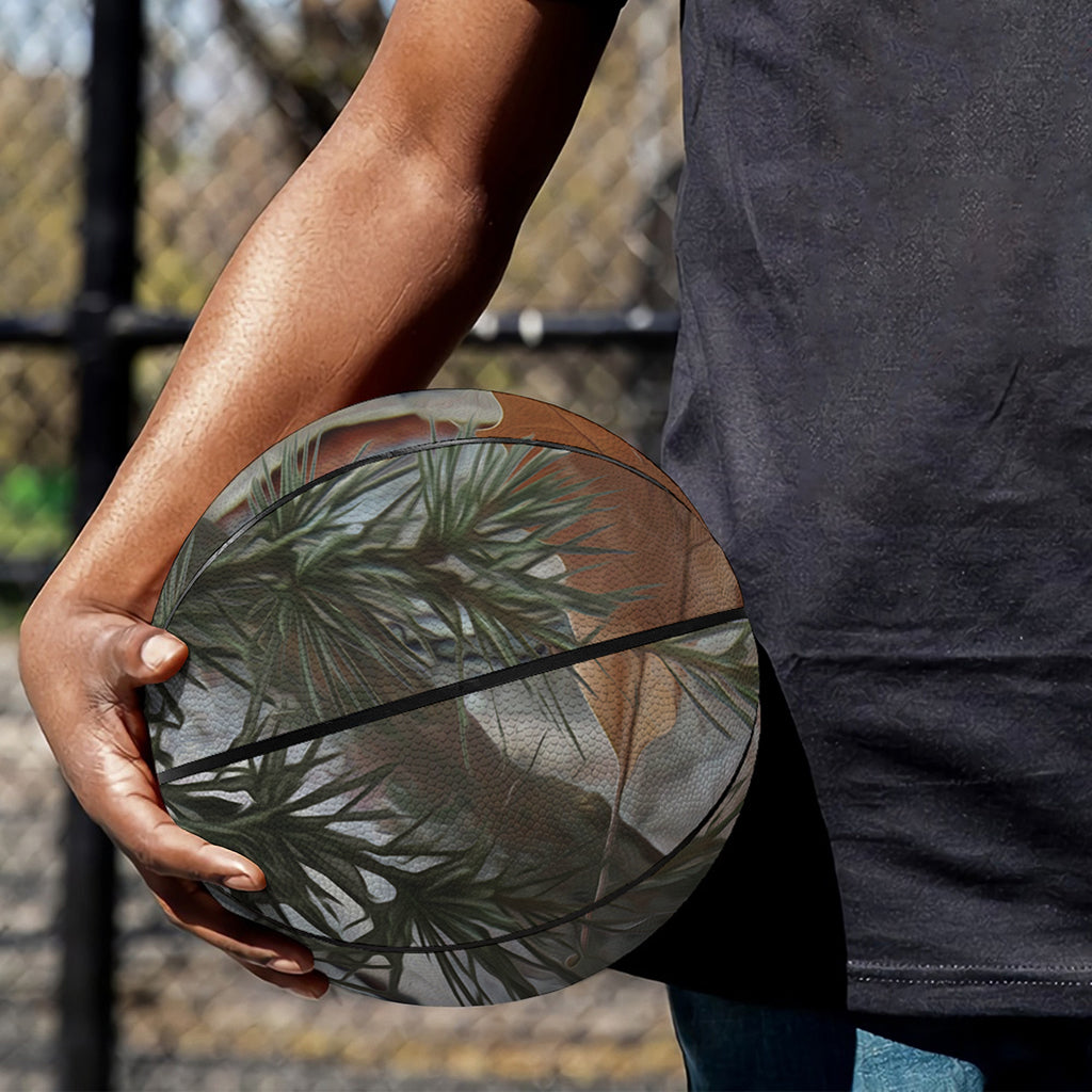 Jungle Hunting Camouflage Print Basketball