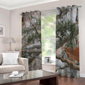Jungle Hunting Camouflage Print Dimout Grommet Curtains
