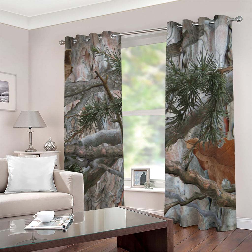Jungle Hunting Camouflage Print Blackout Grommet Curtains