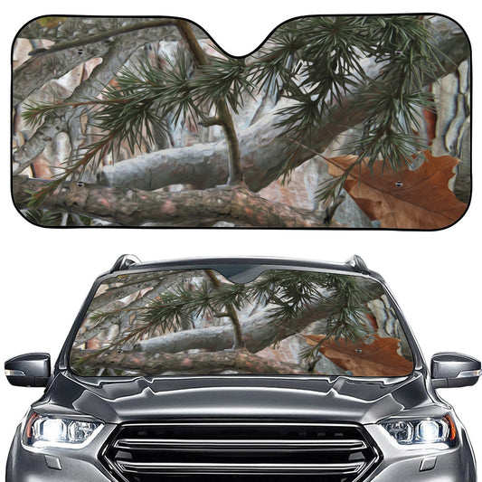 Jungle Hunting Camouflage Print Car Windshield Sun Shade