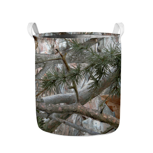 Jungle Hunting Camouflage Print Collapsible Laundry Basket