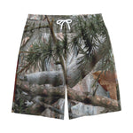 Jungle Hunting Camouflage Print Cotton Shorts