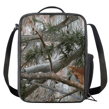 Jungle Hunting Camouflage Print Crossbody Lunch Bag
