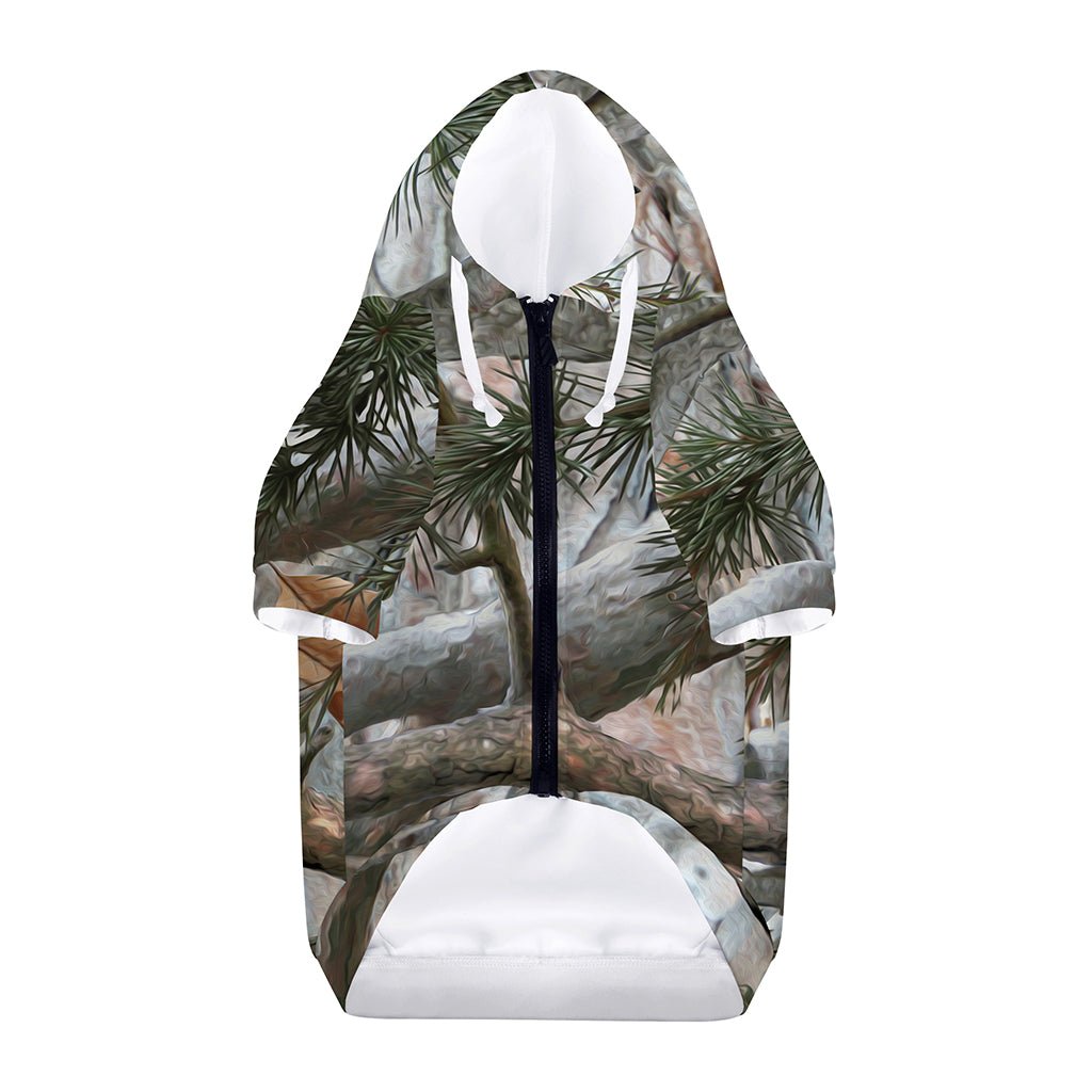 Jungle Hunting Camouflage Print Dog Zip Up Hoodie