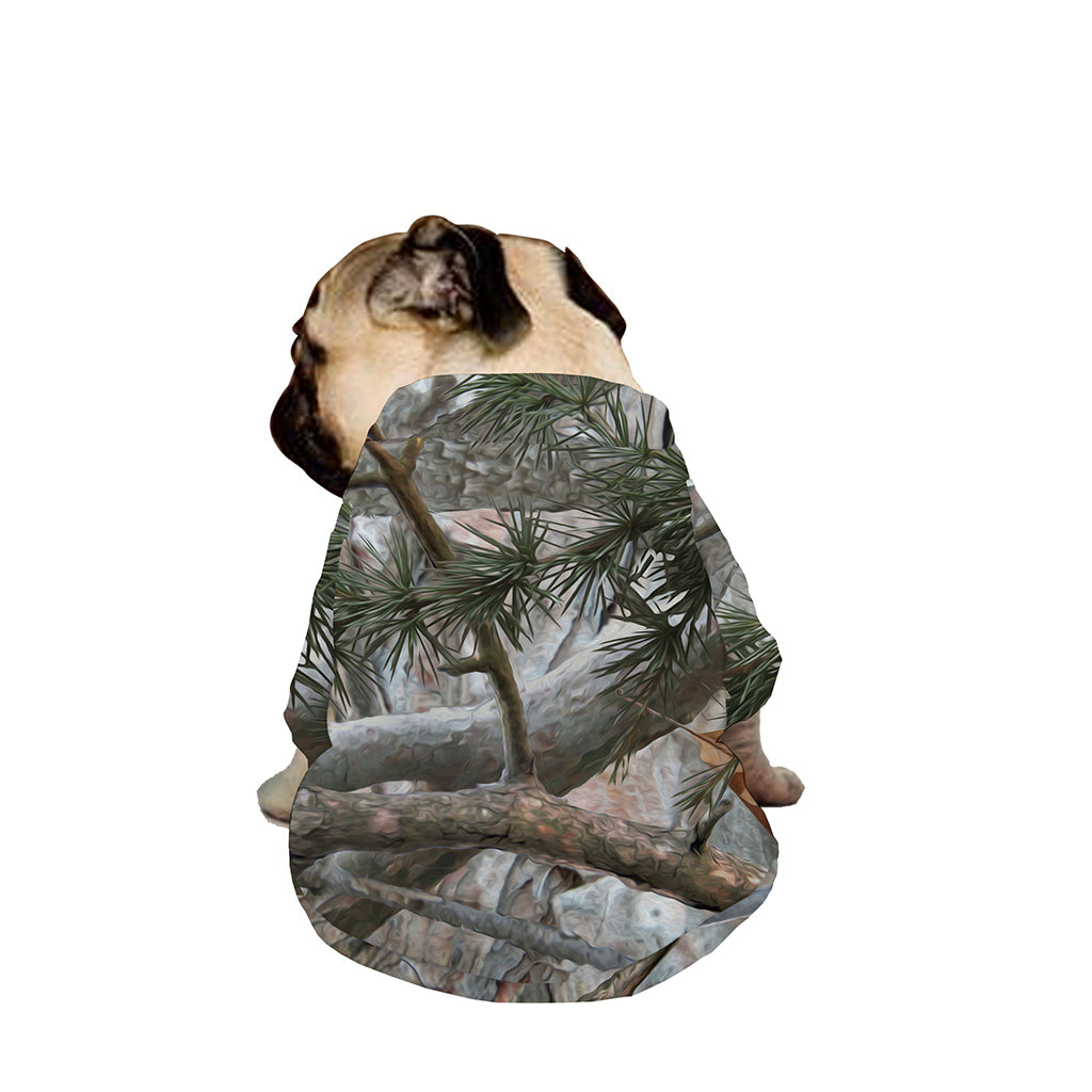 Jungle Hunting Camouflage Print Dog Zip Up Jacket
