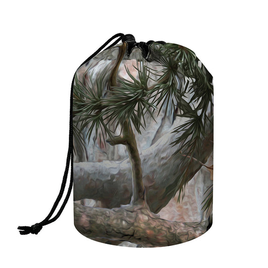 Jungle Hunting Camouflage Print Drawstring Makeup Bag