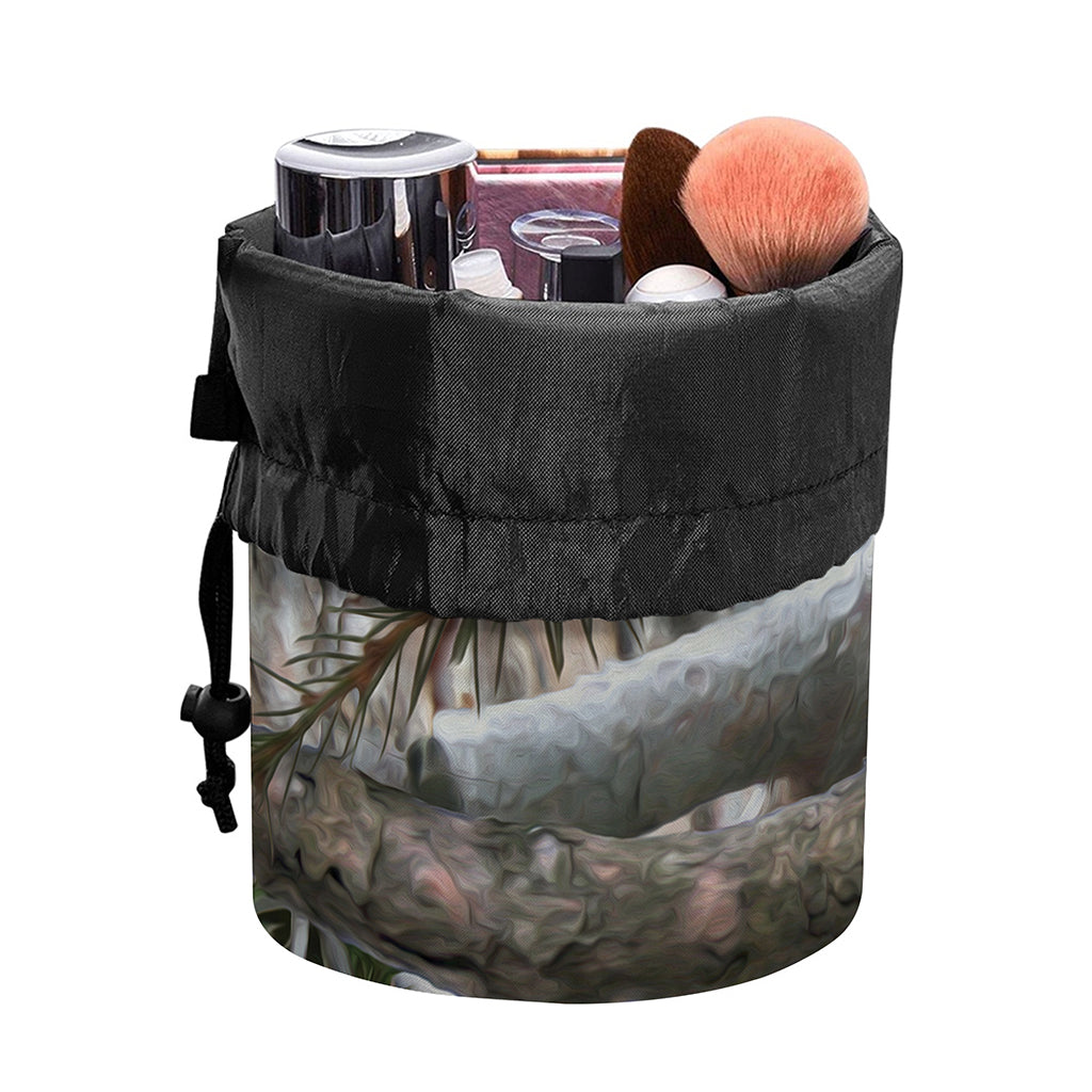 Jungle Hunting Camouflage Print Drawstring Makeup Bag