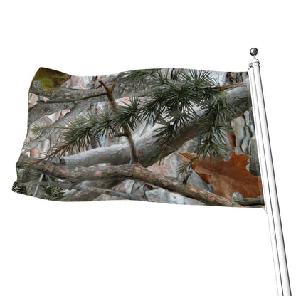 Jungle Hunting Camouflage Print Flag
