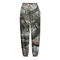 Jungle Hunting Camouflage Print Fleece Lined Knit Pants