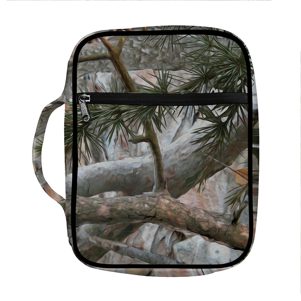 Jungle Hunting Camouflage Print Front Pocket Bible Bag