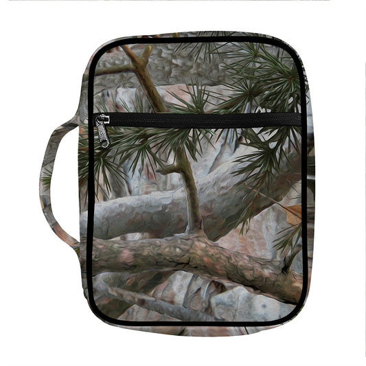 Jungle Hunting Camouflage Print Front Pocket Bible Bag