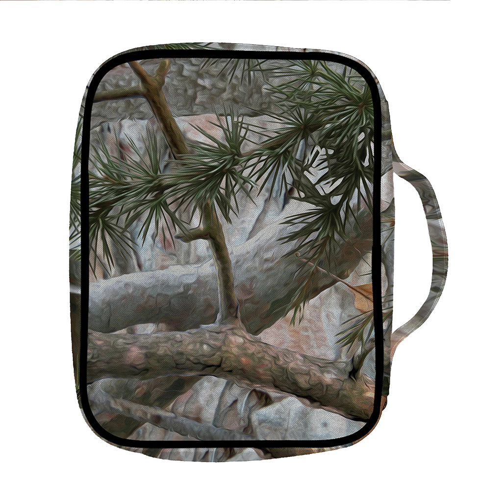 Jungle Hunting Camouflage Print Front Pocket Bible Bag