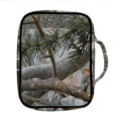Jungle Hunting Camouflage Print Front Pocket Bible Bag