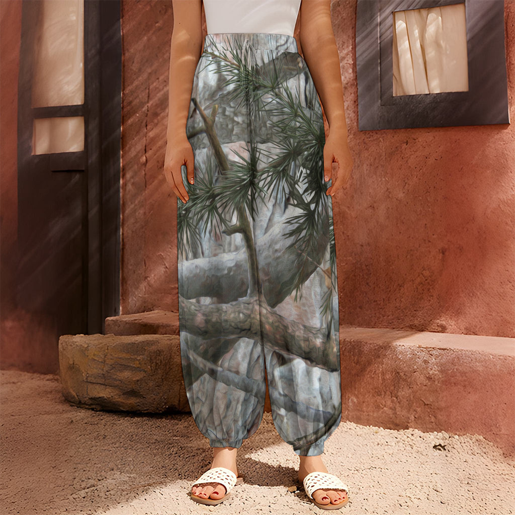 Jungle Hunting Camouflage Print Harem Pants