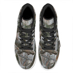 Jungle Hunting Camouflage Print High Top Leather Sneakers