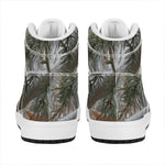 Jungle Hunting Camouflage Print High Top Leather Sneakers