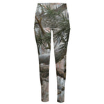 Jungle Hunting Camouflage Print High-Waisted Pocket Leggings