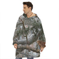 Jungle Hunting Camouflage Print Hoodie Blanket