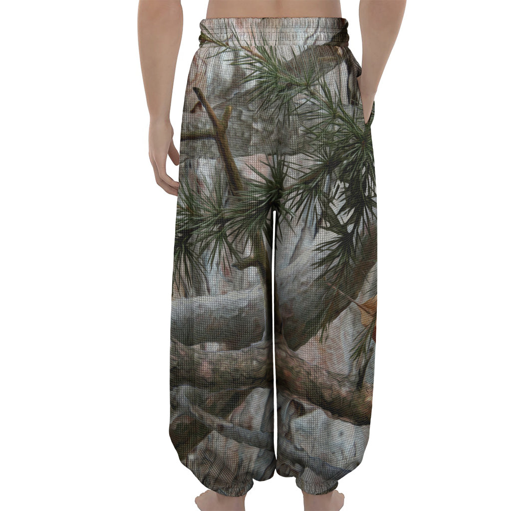 Jungle Hunting Camouflage Print Lantern Pants