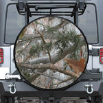 Jungle Hunting Camouflage Print Leather Spare Tire Cover