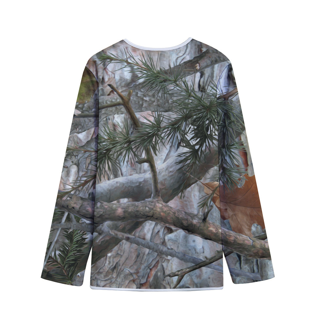 Jungle Hunting Camouflage Print Long Sleeve Short Coat