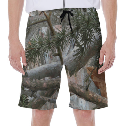 Jungle Hunting Camouflage Print Men's Beach Shorts
