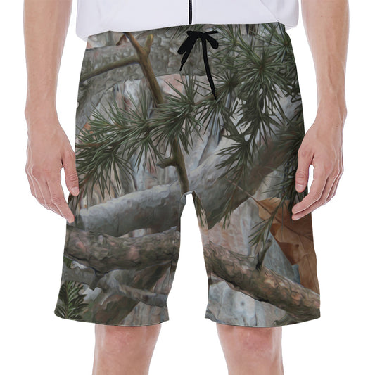 Jungle Hunting Camouflage Print Men's Beach Shorts