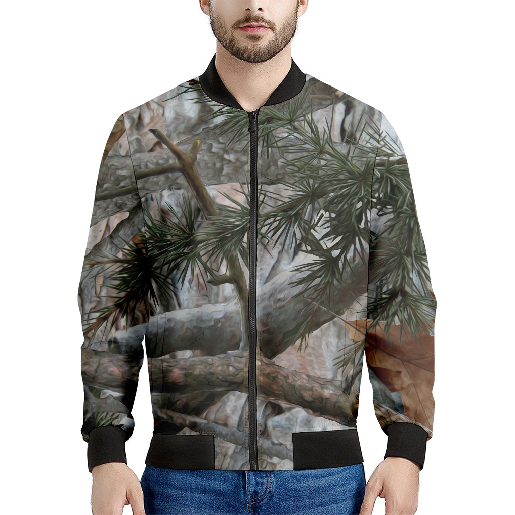 Jungle Hunting Camouflage Print Men's Bomber Jacket
