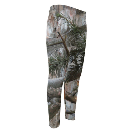 Jungle Hunting Camouflage Print Men's Compression Pants