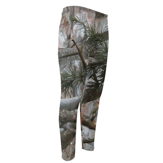 Jungle Hunting Camouflage Print Men's Compression Pants