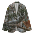 Jungle Hunting Camouflage Print Men's Cotton Blazer