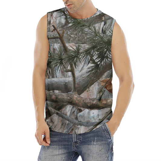 Jungle Hunting Camouflage Print Men's Fitness Tank Top