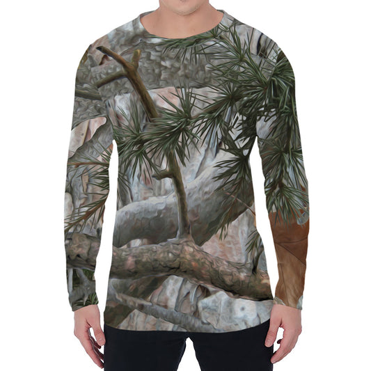 Jungle Hunting Camouflage Print Men's Long Sleeve T-Shirt