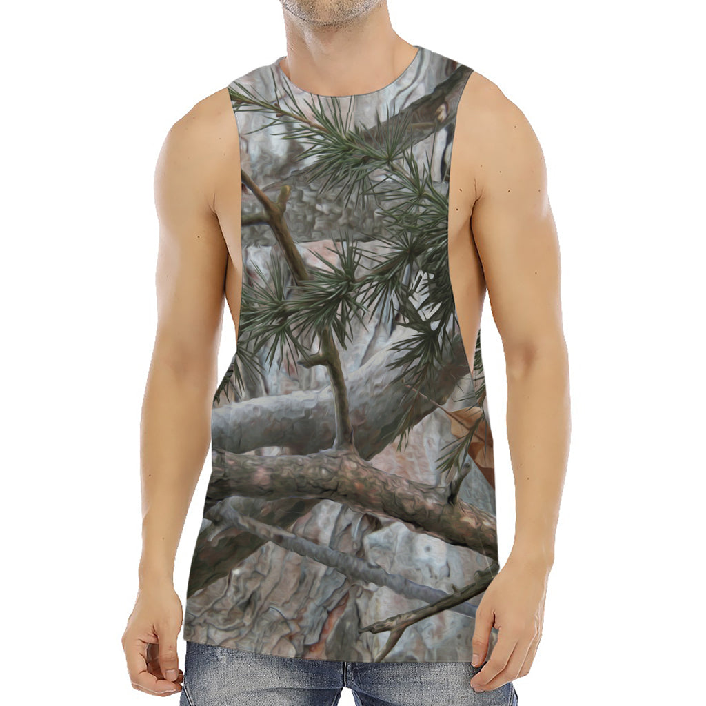 Jungle Hunting Camouflage Print Men's Muscle Tank Top