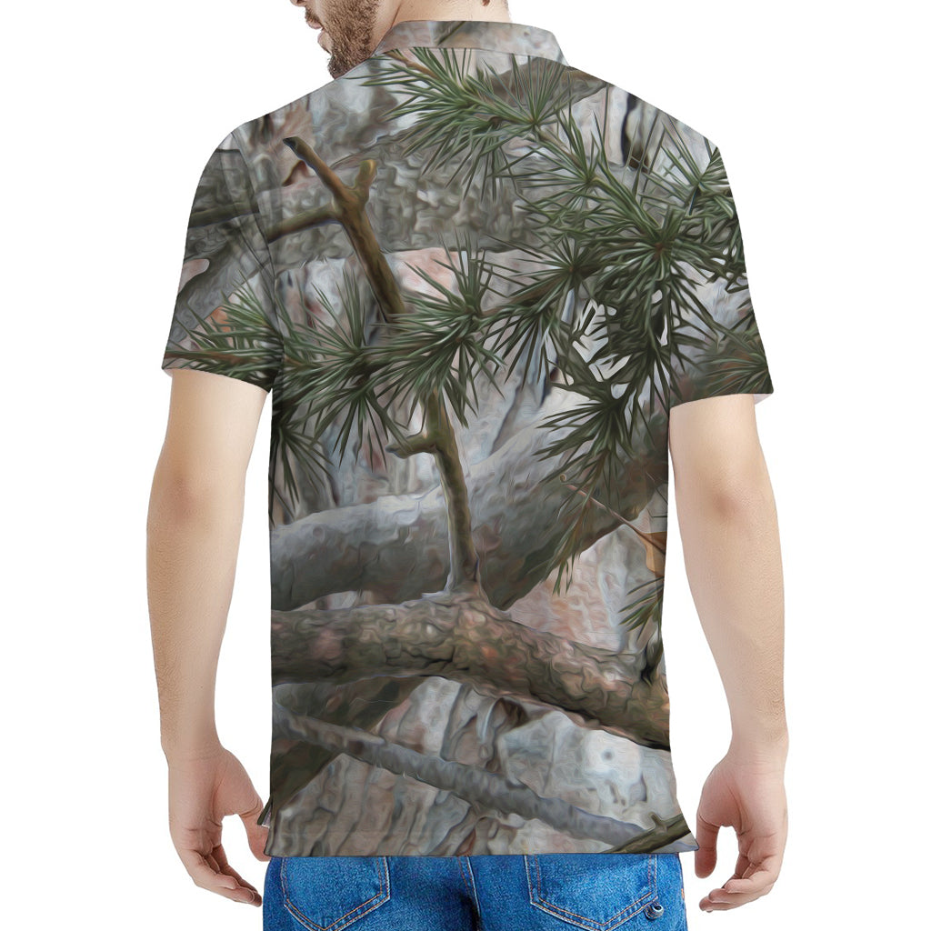 Jungle Hunting Camouflage Print Men's Polo Shirt