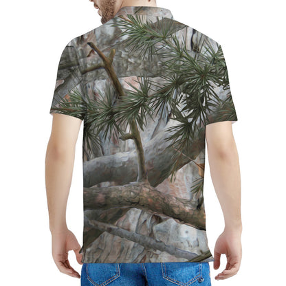 Jungle Hunting Camouflage Print Men's Polo Shirt
