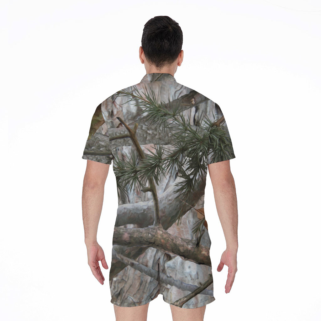 Jungle Hunting Camouflage Print Men's Rompers